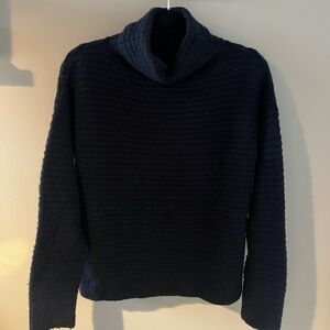 Madewell Dark Blue Cowl Neck Sweater